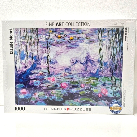 Eurographics Claude Monet Water Lillies 1000-Piece Jigsaw Puzzle - Picture 1 of 9